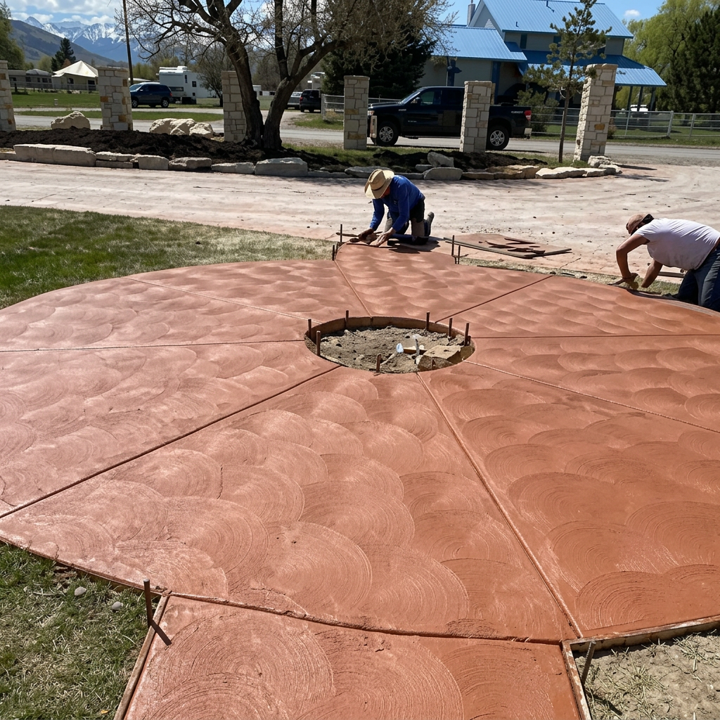 Decorative concrete work